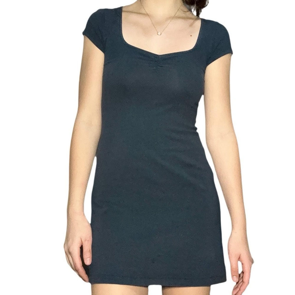 Brandy Melville Scoop Neck Mini Dress in Navy